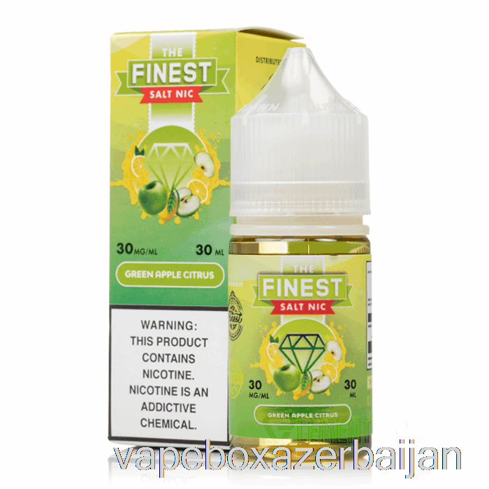 E-Juice Vape Green Apple Citrus - The Finest Candy Edition Salt Nic - 30mL 50mg